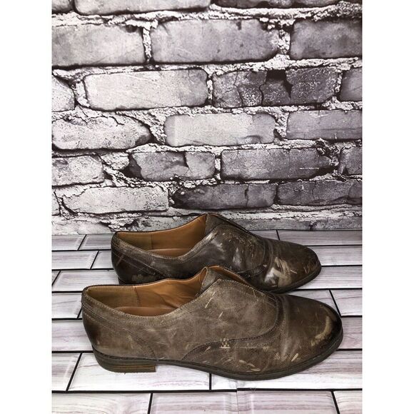 Arturo Chiang Lucinda Brown Leather Career Oxfords Loafers Shoes Women Sz 7M US - Picture 10 of 16